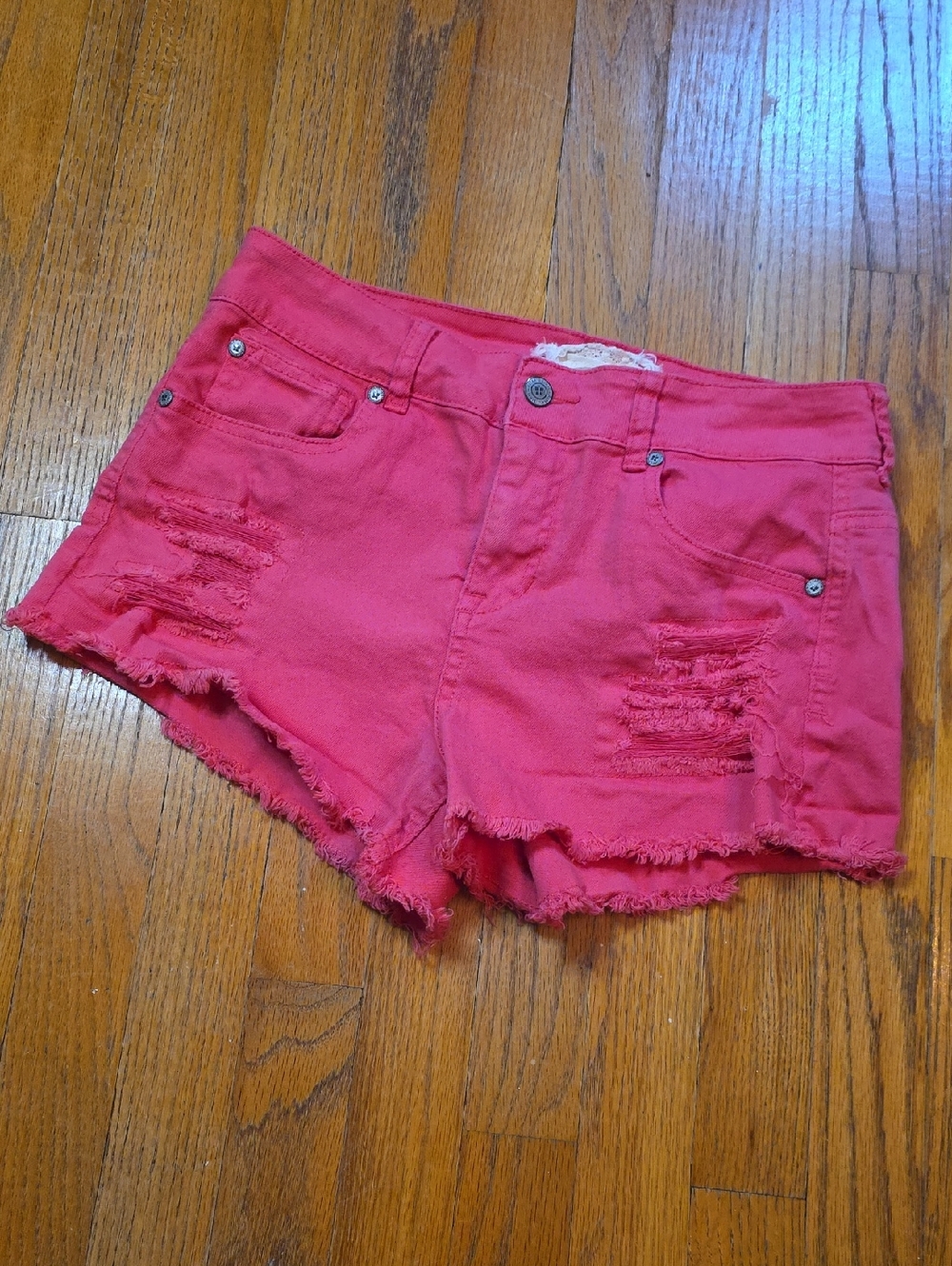 Altar'd State Pink Jean Distressed Shorts Size 29/9